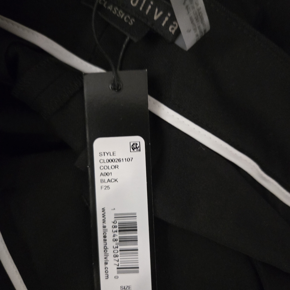 Alice + Olivia Black Wide Leg Pants - Picture 3 of 3